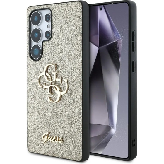 Guess Fixed Glitter Big 4G Metal Logo case for Samsung Galaxy S25 Ultra gold - (GUE004305-0)