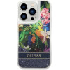 Guess Flower Liquid Glitter case for iPhone 14 Pro Max - blue - (GUE002349-0)