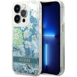 Guess Flower Liquid Glitter case for iPhone 14 Pro Max - green - (GUE002357-0)