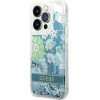 Guess Flower Liquid Glitter case for iPhone 14 Pro Max - green - (GUE002357-0)
