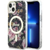 Guess Flower MagSafe case for iPhone 14 - black - (GUE002724-0)