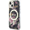 Guess Flower MagSafe case for iPhone 14 - black - (GUE002724-0)