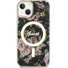 Guess Flower MagSafe case for iPhone 14 - black - (GUE002724-0)