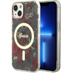 Guess Flower MagSafe case for iPhone 14 - green - (GUE002732-0)