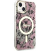 Guess Flower MagSafe case for iPhone 14 - pink - (GUE002728-0)