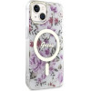 Guess Flower MagSafe case for iPhone 14 - transparent - (GUE002736-0)