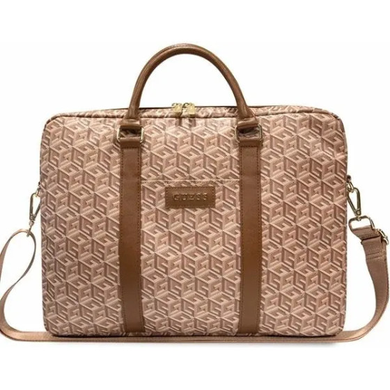 Guess GCube Stripes bag for a 16 laptop - brown - (GUE002884-0)