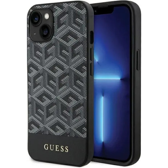 Guess GCube Stripes MagSafe case for iPhone 15 / 14 / 13 - black - (GUE003573-0)