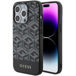 Guess GCube Stripes MagSafe case for iPhone 15 Pro Max - black - (GUE003624-0)