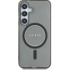 Guess Glitter Circle Classic Logo MagSafe case for Samsung Galaxy S25 black - (GUE004338-0)