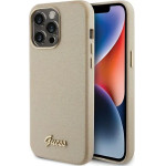 Guess Glitter Glossy Script case for iPhone 15 Pro - gold - (GUE003304-0)