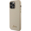 Guess Glitter Glossy Script case for iPhone 15 Pro - gold - (GUE003304-0)