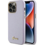 Guess Glitter Glossy Script case for iPhone 15 Pro - lilac - (GUE003301-0)
