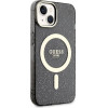 Guess Glitter Gold MagSafe case for iPhone 14 - black - (GUE002740-0)