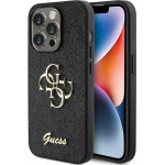 Guess Glitter Script Big 4G case for iPhone 15 Pro - black - (GUE003090-0)