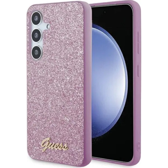 Guess Glitter Script case for Samsung Galaxy S24+ - purple - (GUE003719-0)