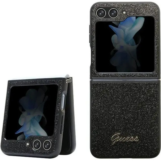 Guess Glitter Script case for Samsung Galaxy Z Flip 5 - black - (GUE003058-0)