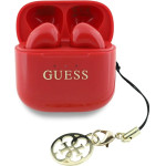 Guess Glossy Effect Printed Classic Logo & Charm TWS headphones - red - (GUE004376-0)
