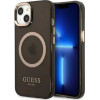 Guess Gold Outline Translucent MagSafe case for iPhone 13 - black - (GUE002499-0)