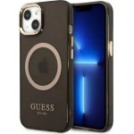 Guess Gold Outline Translucent MagSafe case for iPhone 13 - black - (GUE002499-0)