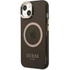 Guess Gold Outline Translucent MagSafe case for iPhone 13 - black - (GUE002499-0)