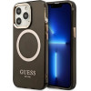 Guess Gold Outline Translucent MagSafe case for iPhone 13 Pro Max - black - (GUE002501-0)