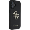Guess Grained Big 4G Logo Small Classic Logo case for iPhone 16 - black - (GUE004394-0)