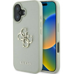 Guess Grained Big 4G Logo Small Classic Logo case for iPhone 16 - green - (GUE004403-0)