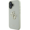 Guess Grained Big 4G Logo Small Classic Logo case for iPhone 16 - green - (GUE004403-0)