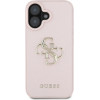 Guess Grained Big 4G Logo Small Classic Logo case for iPhone 16 - pink - (GUE004400-0)