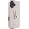 Guess Grained Big 4G Logo Small Classic Logo case for iPhone 16 - pink - (GUE004400-0)