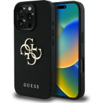 Guess Grained Big 4G Logo Small Classic Logo case for iPhone 16 Pro - black - (GUE004395-0)