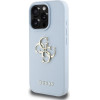 Guess Grained Big 4G Logo Small Classic Logo case for iPhone 16 Pro - blue - (GUE004398-0)