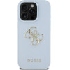 Guess Grained Big 4G Logo Small Classic Logo case for iPhone 16 Pro - blue - (GUE004398-0)