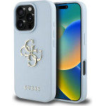 Guess Grained Big 4G Logo Small Classic Logo case for iPhone 16 Pro Max - blue - (GUE004399-0)