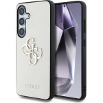 Guess Grained Big 4G Logo Small Classic Logo case for Samsung Galaxy S25 beige - (GUE004273-0)