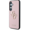 Guess Grained Big 4G Logo Small Classic Logo case for Samsung Galaxy S25 pink - (GUE004277-0)