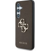 Guess Grained Big 4G Logo Small Classic Logo case for Samsung Galaxy S25 Plus brown - (GUE004342-0)
