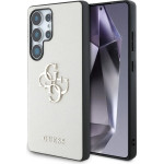 Guess Grained Big 4G Logo Small Classic Logo Case for Samsung Galaxy S25 Ultra beige - (GUE004274-0)