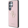 Guess Grained Big 4G Logo Small Classic Logo Case for Samsung Galaxy S25 Ultra pink - (GUE004279-0)
