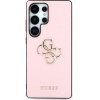 Guess Grained Big 4G Logo Small Classic Logo Case for Samsung Galaxy S25 Ultra pink - (GUE004279-0)