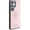 Guess Grained Big 4G Logo Small Classic Logo Case for Samsung Galaxy S25 Ultra pink - (GUE004279-0)