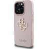 Guess Grained Big 4G Logo Small Classic Logo iPhone 16 Pro Case - Pink - (GUE004401-0)