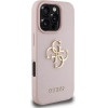 Guess Grained Big 4G Logo Small Classic Logo iPhone 16 Pro Case - Pink - (GUE004401-0)