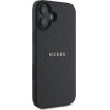 Guess Grained Gold Ring MagSafe case for iPhone 16 - black - (GUE004068-0)