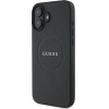 Guess Grained Gold Ring MagSafe case for iPhone 16 Plus - black - (GUE003755-0)