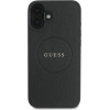 Guess Grained Gold Ring MagSafe case for iPhone 16 Plus - black - (GUE003755-0)