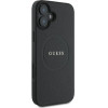 Guess Grained Gold Ring MagSafe case for iPhone 16 Plus - black - (GUE003755-0)