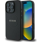 Guess Grained Gold Ring MagSafe case for iPhone 16 Pro - black - (GUE003756-0)