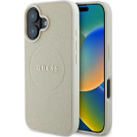 Guess Grained Ring MagSafe case for iPhone 16 - beige - (GUE003840-0)